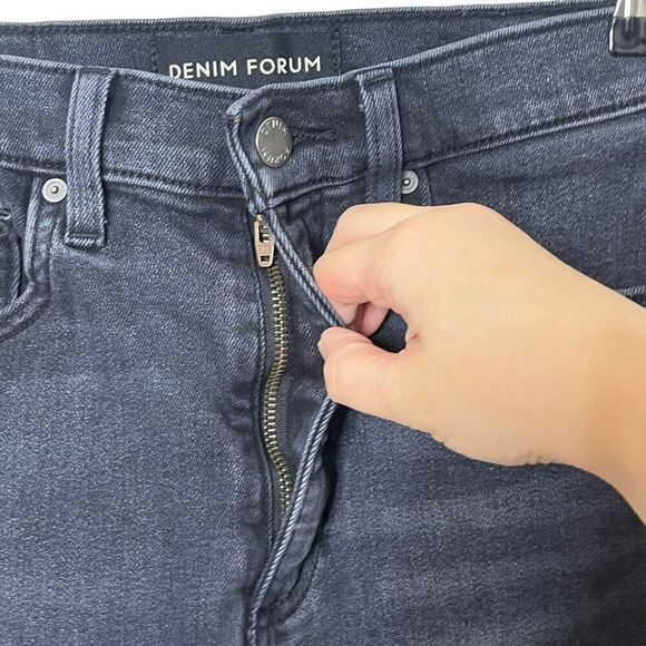 Aritzia Denim Forum The Lola Jeans Women’s Size 27 Black Washed High Rise Skinny - Picture 7 of 13